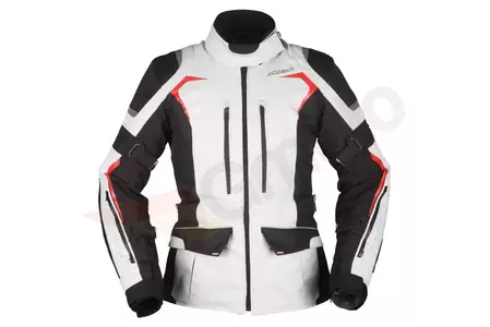 Modeka Elaya Lady chaqueta de moto textil negro ceniza L34-1