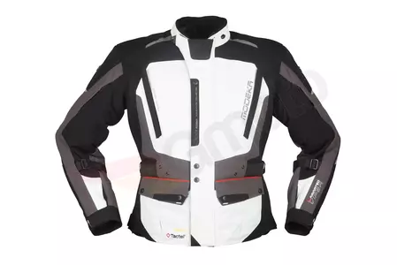 Modeka Viper LT tekstilna motoristička jakna, pepeljasto siva 3XL-1