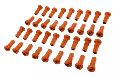 Bicos da roda traseira em alumínio laranja JMP (36 peças)