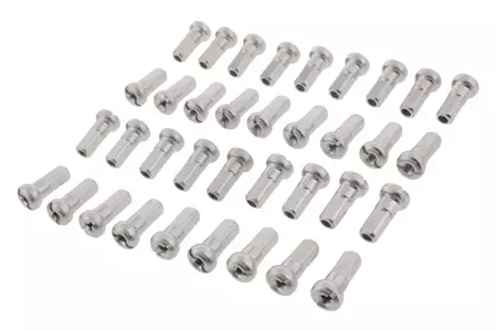 JMP zilveren aluminium voorwielnippels (36 stuks)