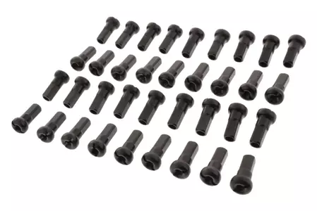 Bicos de roda traseira em alumínio preto JMP (36 peças)