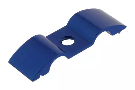 PRO-BOLT 7 mm dubbel aluminiumhållare för bromsrör blå-1