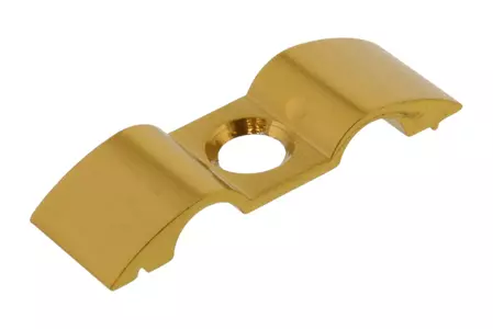 PRO-BOLT 7 mm dubbel aluminiumhållare för bromsrör guld