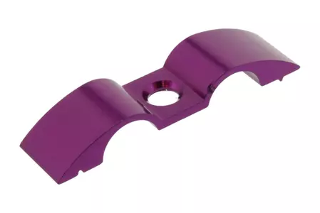 Halter Bremsschlauch Einzeln 9 mm 2-fach Alu violett
