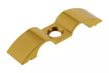 Uchwyt przewodu hamulcowego Pro Bolt 9mm podwójny aluminiowy złoty - LHOSESEP20G