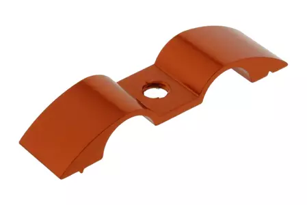 PRO-BOLT 9 mm dubbel aluminiumhållare för bromsrör orange