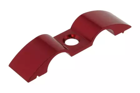 PRO-BOLT 9 mm dvigubas aliumininis stabdžių vamzdžio laikiklis raudonos spalvos