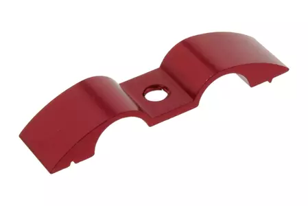 PRO-BOLT 9 mm dubbel aluminiumhållare för bromsrör röd