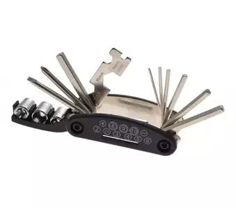 Couteau de poche multifonctionnel pour clé à vélo avec pince à sertir - 251157
