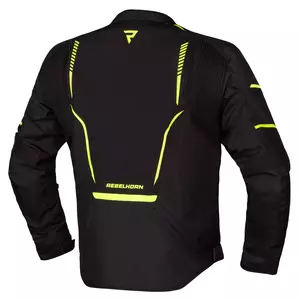 Rebelhorn Blast jachetă de motocicletă din material textil negru și galben L-2