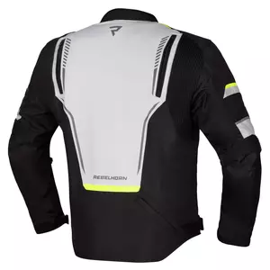 Rebelhorn Blast giacca da moto in tessuto nero/grigio/giallo 3XL-2