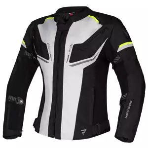 Jachetă de motocicletă textilă pentru femei Rebelhorn Blast Lady negru-gri-galben S - RH-TJ-BLAST-26-DS