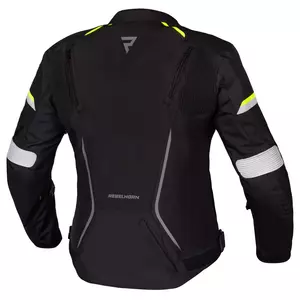 Jachetă de motocicletă textilă pentru femei Rebelhorn Blast Lady negru-gri-galben S-2