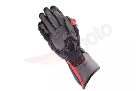 Rebelhorn Rebel čierno-červené kamuflážne kožené rukavice na motorku XL-3