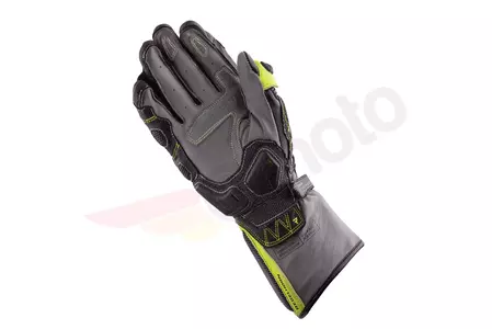 Rebelhorn Rebel kožené rukavice na motorku čierno-žltá kamufláž M-3