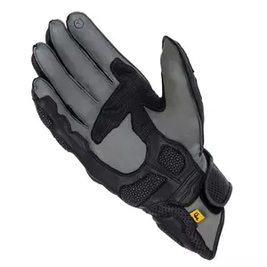 Rebelhorn ST Κοντά δερμάτινα γάντια μοτοσικλέτας μαύρο-γκρι 3XL-3
