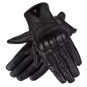 Dámske kožené rukavice na motorku Rebelhorn Thug II Lady black DL - RH-GLV-THUG-II-01-DL