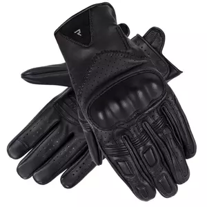 Rebelhorn Thug II перфорирани кожени ръкавици за мотоциклет черни S-1