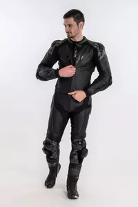 Rebelhorn Pantalon de moto en cuir Rebel noir 52-3