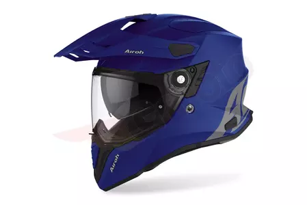 Airoh Commander Blue Matt S Motorrad Enduro Helm-1