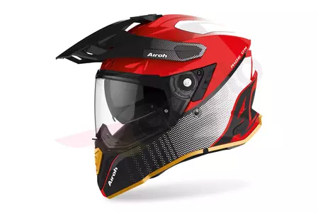 Kask motocyklowy enduro Airoh Commander Progress Limited Red Gloss Edition S - CM-P55-S