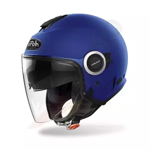 Capacete Airoh Helios Blue Matt L aberto para motociclistas - HE-19-L