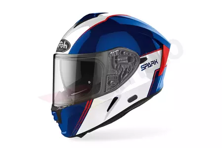 Kask motocyklowy integralny Airoh Spark Flow Blue/Red Gloss L - SP-F18-L
