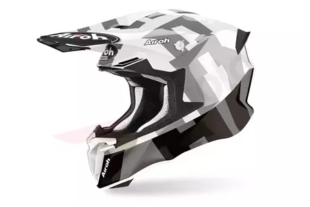 Kask motocyklowy enduro Airoh Twist 2.0 Frame Grey Gloss XL - TW2-F16-XL