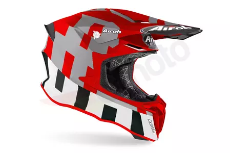 Kask motocyklowy enduro Airoh Twist 2.0 Frame Red Matt L-2