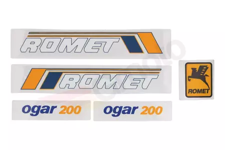 Set gele stickers Romet Ogar 200 - 253620