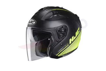HJC FG-JET PATON BLACK/FLO YELLOW casco de moto abierto L-1