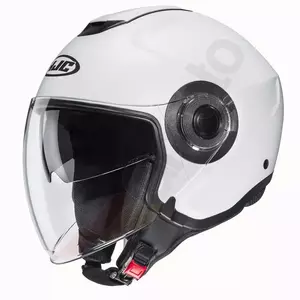 HJC I40 PEARL WHITE XL motorcykelhjelm med åbent ansigt - I40-WHT-XL