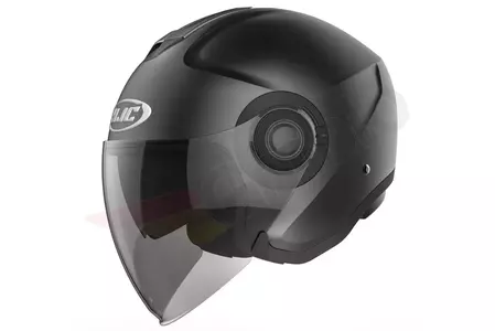 HJC I40 SEMI FLAT BLACK capacete aberto para motociclistas M-1