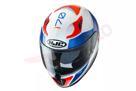 HJC I70 TAS WHITE/BLUE/RED интегрална каска за мотоциклет S-2