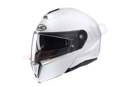 HJC I90 PEARL WHITE M motociklininko žandikaulio šalmas - I90-WHT-M