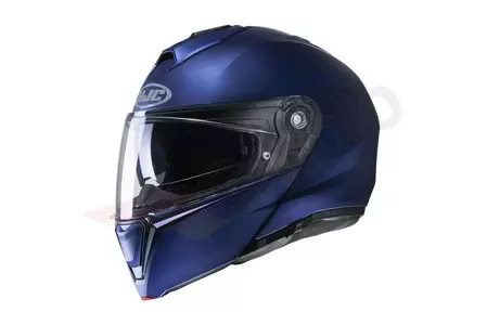 HJC I90 SEMI FLAT METALLIC BLUE M casco moto jaw-1