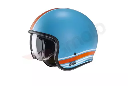 HJC V30 SENTI BLUE motoristična čelada z odprtim obrazom M-1