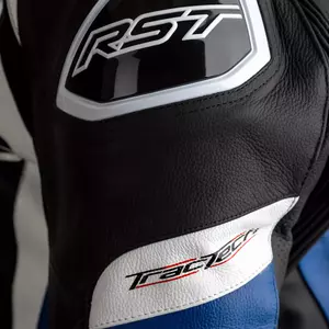 RST Tractech Evo 4 CE Leder Motorradjacke schwarz/blau S-4
