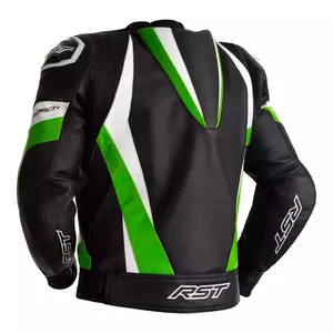 RST Tractech Evo 4 CE jachetă de motocicletă din piele neagră/verde L-2