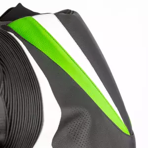 RST Tractech Evo 4 CE giacca da moto in pelle nera/verde L-5
