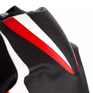 RST Tractech Evo 4 CE giacca da moto in pelle nera/rossa S-5
