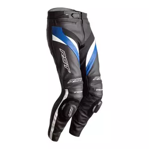 Pantalón moto cuero RST Tractech Evo 4 CE negro/azul M-1
