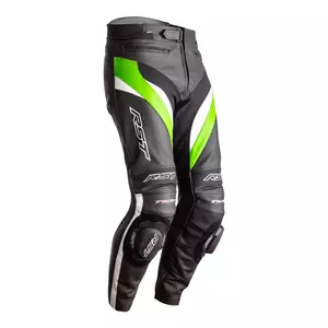 RST Tractech Evo 4 CE pantaloni de motocicletă din piele negru/verde M-1