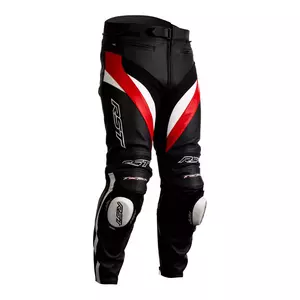 RST Tractech Evo 4 CE pantaloni da moto in pelle nero/rosso M-1