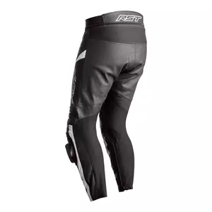 RST Tractech Evo 4 CE pantaloni de motocicletă din piele neagră/albă XS-2