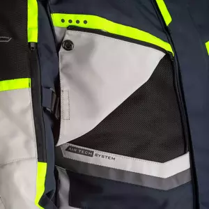 RST Maverick CE modrá/stříbrná/neon S textilní bunda na motorku-3