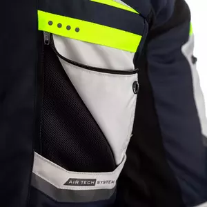 RST Maverick CE kék/ezüst/neon XXL textil motorkerékpár kabát-10