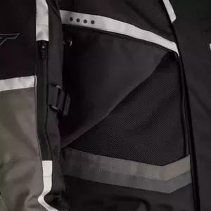 Chaqueta de moto textil RST Maverick CE negro/gris/plata XXL-5
