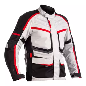 RST Maverick CE srebrna/crna/crvena 4XL tekstilna motociklistička jakna-1
