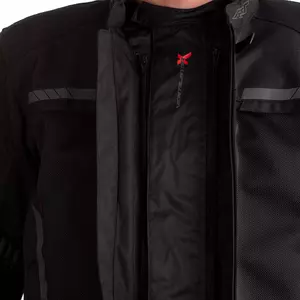 Jachetă de motocicletă RST Pro Series Ventilator X CE din material textil negru 4XL-6